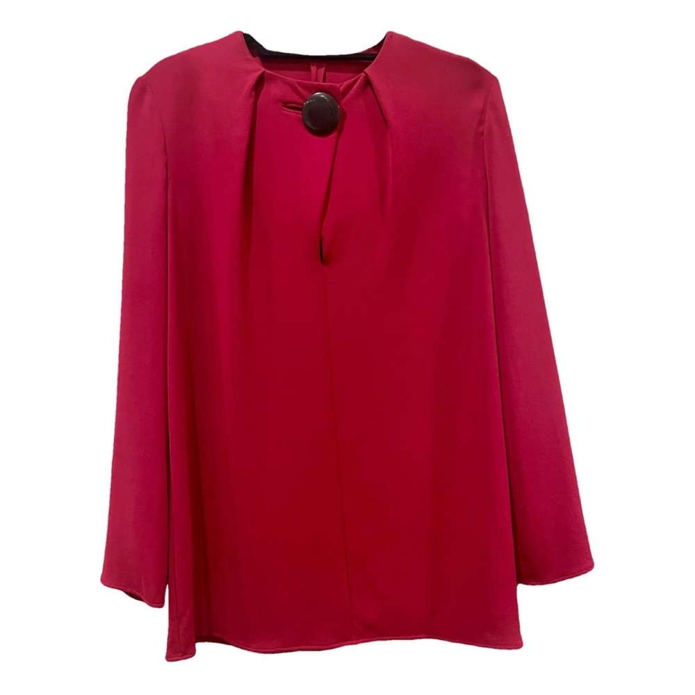 Balenciaga Silk Top Red size FR38